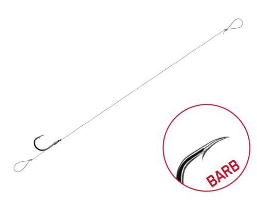 Kötött horog Delphin FLR Loop / 6db 8cm / 0,22mm / BARB #8