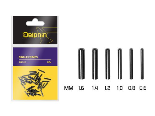 Delphin Single CRIMPS / 40db 0.6mm