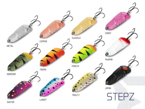 Delphin STEPZ StripSCALE támolygó kanál 10g TIGERA Hook #2