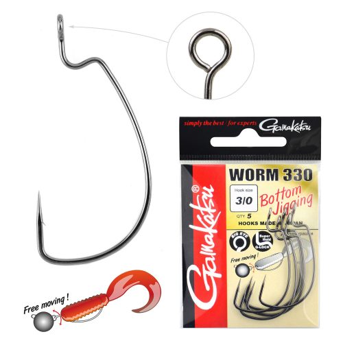 GAMAKATSU Worm-330 Bottom Jigging 4-es 6db/cs