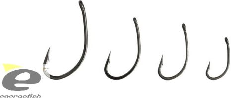 MARUTO HOROG 8714BD CARP HOOKS HC T.D.E.5° BARBED FORGED BLACK NICKEL 8