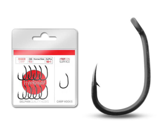 Delphin Hook HKD Baitholder, Size 10, 10+1pcs - Fish Hook