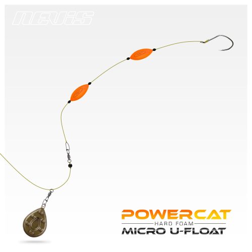 NEVIS Powercat micro U-float 3g narancs 2db/cs