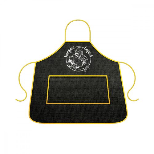 OUTDOOR KITCHEN APRON BLACK (FISHING CHAMPION)