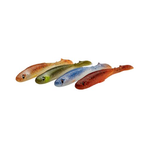 SAVAGE GEAR SLENDER SCOOP SHAD 9CM 4G CLEAR WATER MIX 4PCS