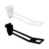 DISPLAY HOOK - SLATWALL DOUBLE PRONG BLACK PLASTIC -140MM