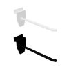 DISPLAY HOOK - SLATWALL SINGLE PRONG BLACK PLASTIC -110MM