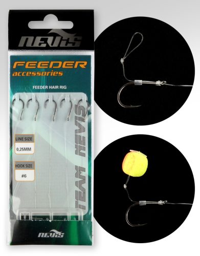 NEVIS Feeder monofil előke 8 5db/cs  AKCIÓ -30%