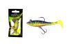 WIZARD SWIMBAIT - PADDLE LONG - 3 INCH – GREEN-REDTIGER