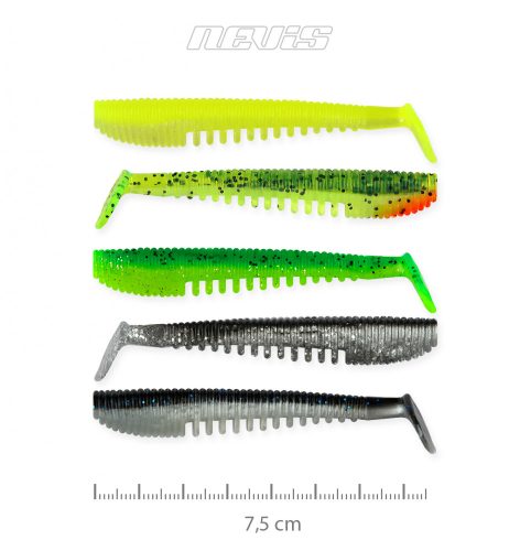 NEVIS Impulse Shad 7.5cm 5db/cs 5szín