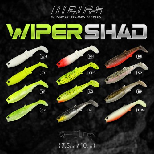 NEVIS Wiper Shad 10cm  20db/csomag