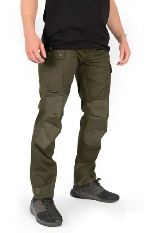 Fox Collection Green Un-Lined Trousers L-es Zöld Zsebes Nadrág