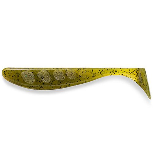 FISHUP_WIZZLE SHAD 3 (8PCS.), #074 - GREEN PUMPKIN SEED"