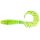 FISHUP_FANCY GRUB 1 (12PCS.), #026 - FLO CHARTREUSE/GREEN"