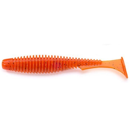 FISHUP_U-SHAD 3 (9PCS.), #049 - ORANGE PUMPKIN/BLACK"