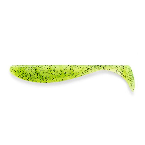 FISHUP_WIZZLE SHAD 5 (4PCS.), #055 - CHARTREUSE/BLACK"