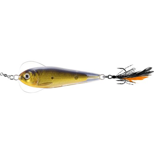 LIVETARGET FLUTTER SHAD JIGGING SPOON GOLD/BLACK 55 MM 14 G