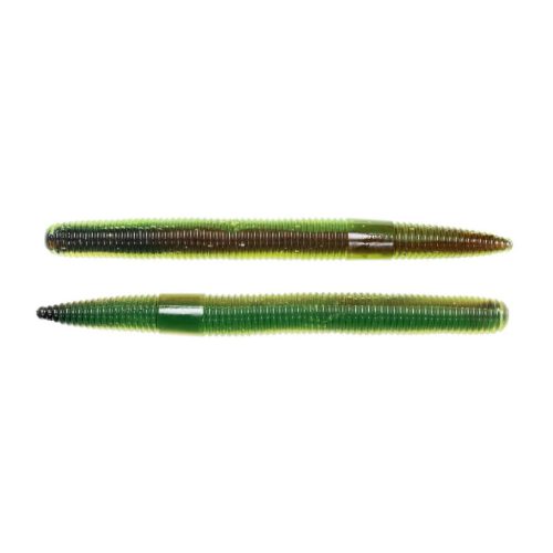 LIVETARGET 5 STICK WORM BROWN / CHARTREUSE 125 MM  SLOW SINKING 4DB/CSOMAG"