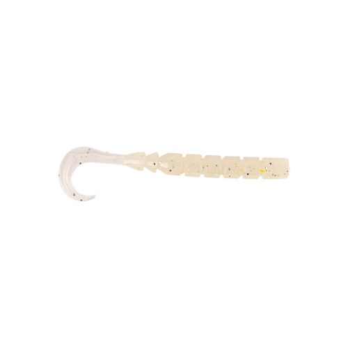 MUSTAD AJI CURLY TAIL 2.5'' WHITE LUMINOUS 12DB/CSOMAG