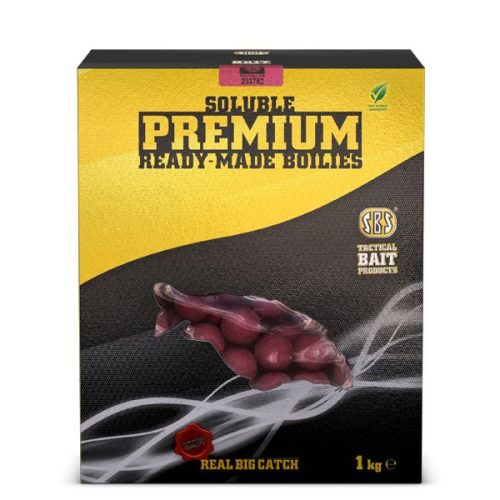 SBS SOLUBLE PREMIUM READY-MADE BOILIES 5 KG ACE LOBWORM FISHY 24 MM PREMIUM SOLUBLE