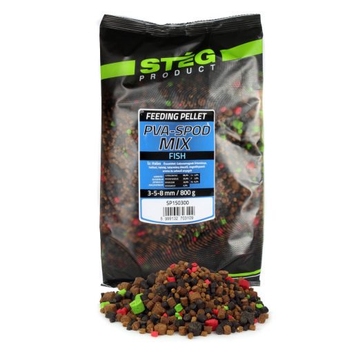 Stég Pva-Spod Mix 800g Fish 3-5-8mm